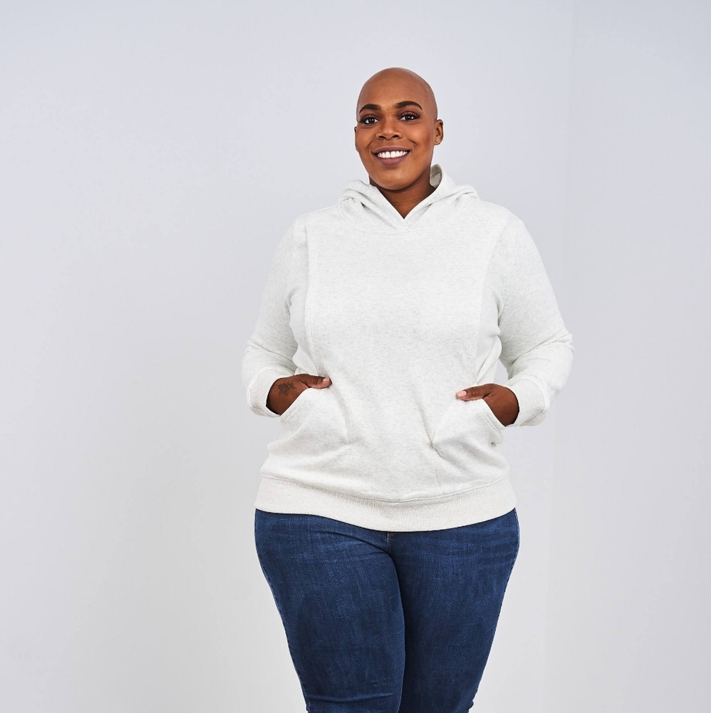 Latched Mama Charcol Heavy Hoodie 1x